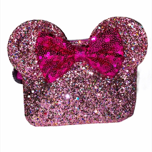 Disney Accessories - Minnie Mouse Pink Glitter Wallet